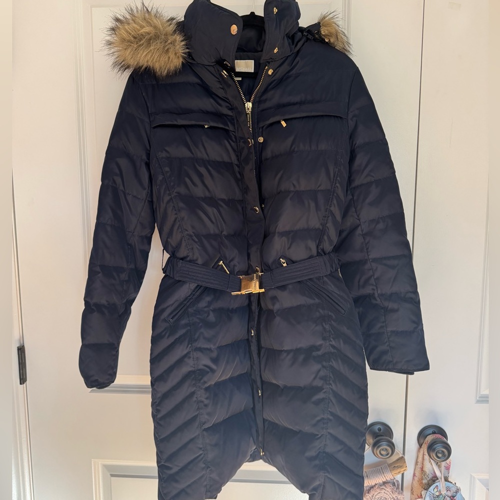Michael Kors Navy Winter Coat